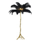 A&B Home Dita 51" x 82" Black Feather and Gold Tree Branch Floor Lamp