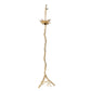 A&B Home Dita 51" x 82" Bundle of 2 White Feather and Gold Tree Branch Floor Lamp