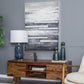 A&B Home Ellis 17" x 28" Bundle of 6 Blue Glass Table Lamp