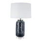 A&B Home Ellis 17" x 28" Bundle of 6 Blue Glass Table Lamp