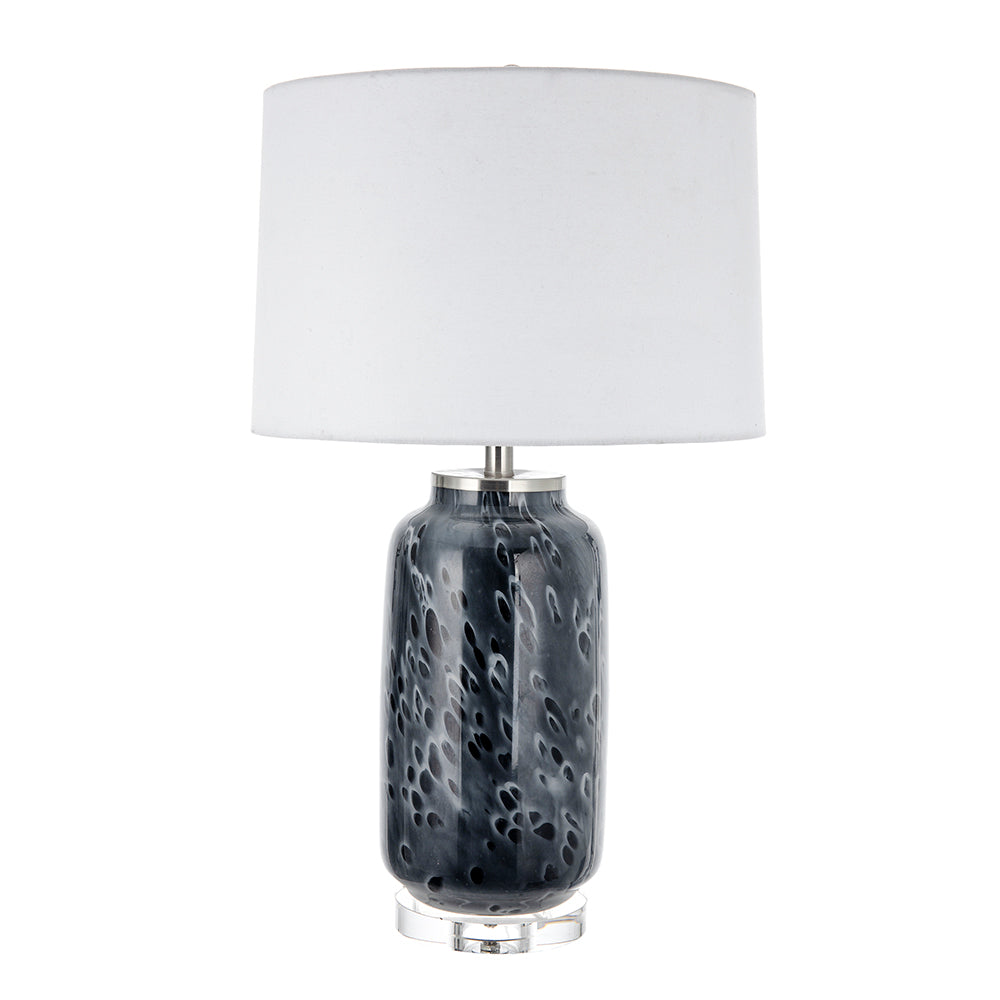 A&B Home Ellis 17" x 28" Bundle of 6 Blue Glass Table Lamp