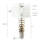 A&B Home Evangeline 15" x 31" Bundle of 15 White Marble Base With Gold Leaf Design Table Lamp