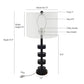 A&B Home Fonrosa 13" x 28" Bundle of 12 Black Marble With Brass Metal Frame Table Lamp With White Drum Shade