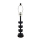 A&B Home Fonrosa 13" x 28" Bundle of 12 Black Marble With Brass Metal Frame Table Lamp With White Drum Shade