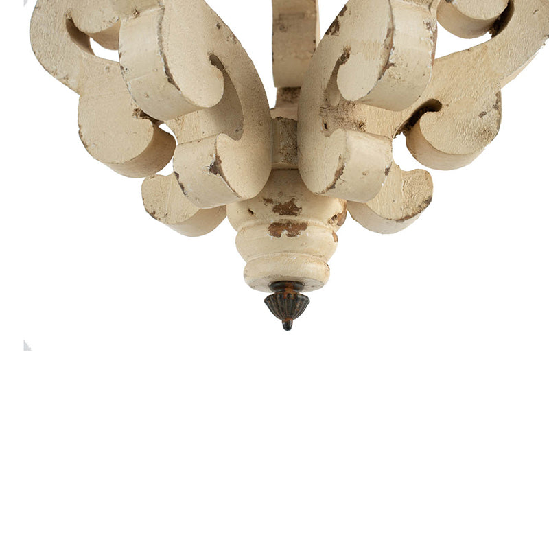 A&B Home Harper 13" x 84" Bundle of 13 1-Light Antique White Metal Chandelier