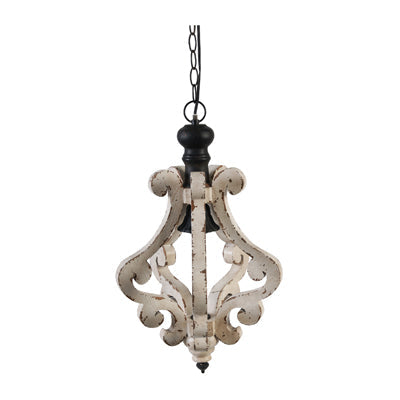 A&B Home Harper 13" x 84" Bundle of 13 1-Light Antique White Metal Chandelier