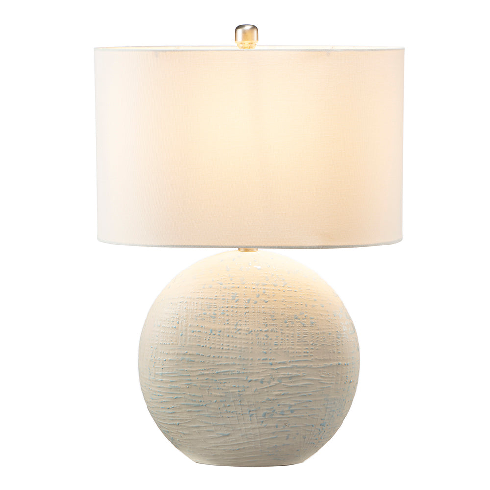 A&B Home Jerrod 16" x 23" Bundle of 18 Ivory and Blue Round Ceramic Table Lamp