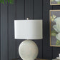 A&B Home Jerrod 16" x 23" Bundle of 18 Ivory and Blue Round Ceramic Table Lamp