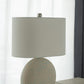 A&B Home Jerrod 16" x 23" Bundle of 18 Ivory and Blue Round Ceramic Table Lamp