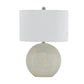 A&B Home Jerrod 16" x 23" Bundle of 18 Ivory and Blue Round Ceramic Table Lamp