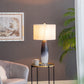 A&B Home Lancey 14" x 28" Bundle of 16 Ombre Gray and White Art Glass Table Lamp