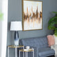 A&B Home Lancey 14" x 28" Bundle of 16 Ombre Gray and White Art Glass Table Lamp
