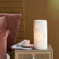 A&B Home Mathilde 6" x 12" Bundle of 27 Round White Floral Pattern Ceramic Table Lamp