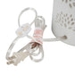 A&B Home Mathilde 6" x 12" Bundle of 27 Round White Floral Pattern Ceramic Table Lamp