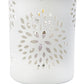 A&B Home Mathilde 6" x 12" Bundle of 27 Round White Floral Pattern Ceramic Table Lamp
