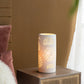 A&B Home Mathilde 6" x 12" Bundle of 27 Round White Floral Pattern Ceramic Table Lamp