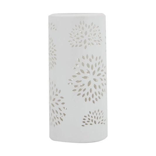 A&B Home Mathilde 6" x 12" Bundle of 27 Round White Floral Pattern Ceramic Table Lamp