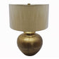 A&B Home Matki 16" x 22" Bundle of 15 Antique Brass Round Motif Table Lamp