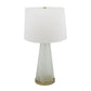 A&B Home Nikolas 16" x 30" Bundle of 11 White Frosty Glass Table Lamp With Gold Accent