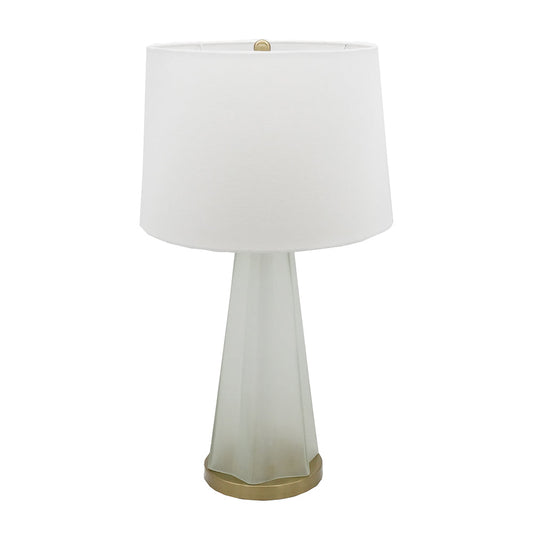 A&B Home Nikolas 16" x 30" Bundle of 11 White Frosty Glass Table Lamp With Gold Accent