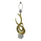 A&B Home Saga 15" x 32" Bundle of 12 Marble Base and Gold Aluminum Sculptured Table Lamp With White Drum Shade