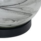 A&B Home Sarris 14" x 23" Bundle of 10 Round White and Gray Swirl Glass Table Lamp With White Drum Shade
