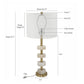 A&B Home Thelrin 13" x 28" Bundle of 15 White Alabaster and Gold Metal Frame Table Lamp