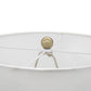 A&B Home Thelrin 13" x 28" Bundle of 15 White Alabaster and Gold Metal Frame Table Lamp