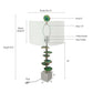 A&B Home Verdant 15" x 30" Bundle of 10 Blue Agate-Slice Table Lamp With White Marble Base