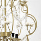 AF Lighting 19"D x 27"H Floral Chandelier - Cream, Gold