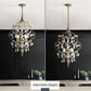 AF Lighting 19"D x 27"H Floral Chandelier - Cream, Gold