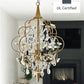 AF Lighting 19"D x 27"H Floral Chandelier - Cream, Gold