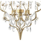 AF Lighting 19"D x 27"H Floral Chandelier - Cream, Gold