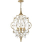 AF Lighting 19"D x 27"H Floral Chandelier - Cream, Gold