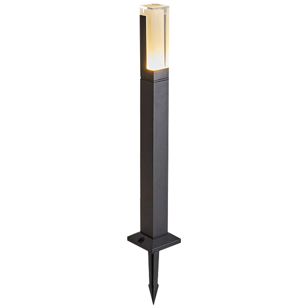Abba Lighting 10W LED AC/DC 12V COB 3000K Aluminum Black Path Light