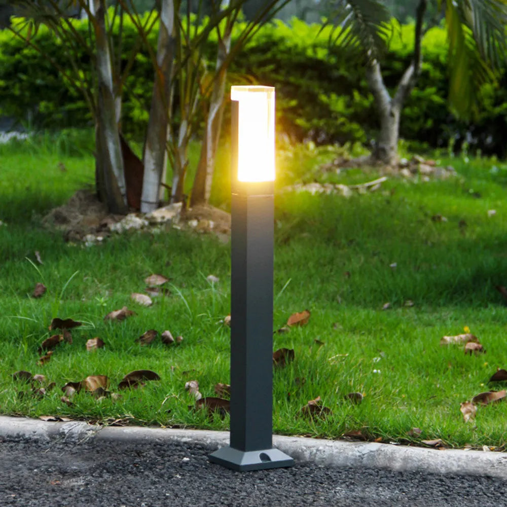 Abba Lighting 10W LED AC/DC 12V COB 3000K Aluminum Black Path Light
