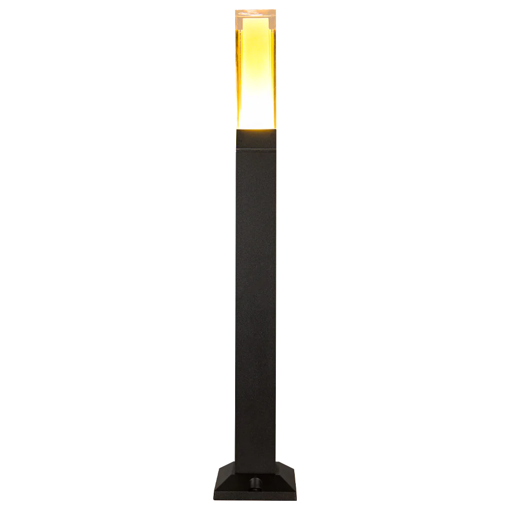 Abba Lighting 10W LED AC/DC 12V COB 3000K Aluminum Black Path Light