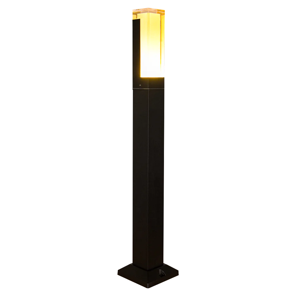 Abba Lighting 10W LED AC/DC 12V COB 3000K Aluminum Black Path Light