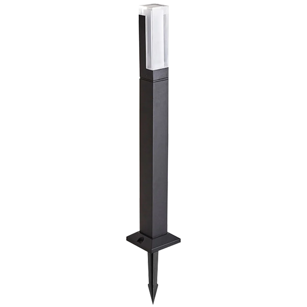 Abba Lighting 10W LED AC/DC 12V COB 3000K Aluminum Black Path Light