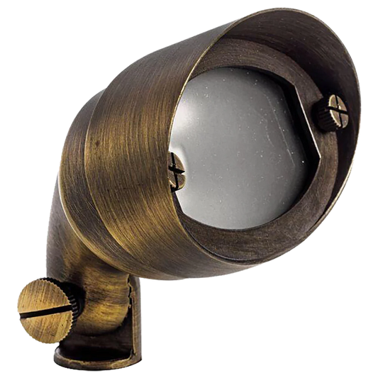 Abba Lighting 12V AC/DC G4 3000K Brass Flood Light
