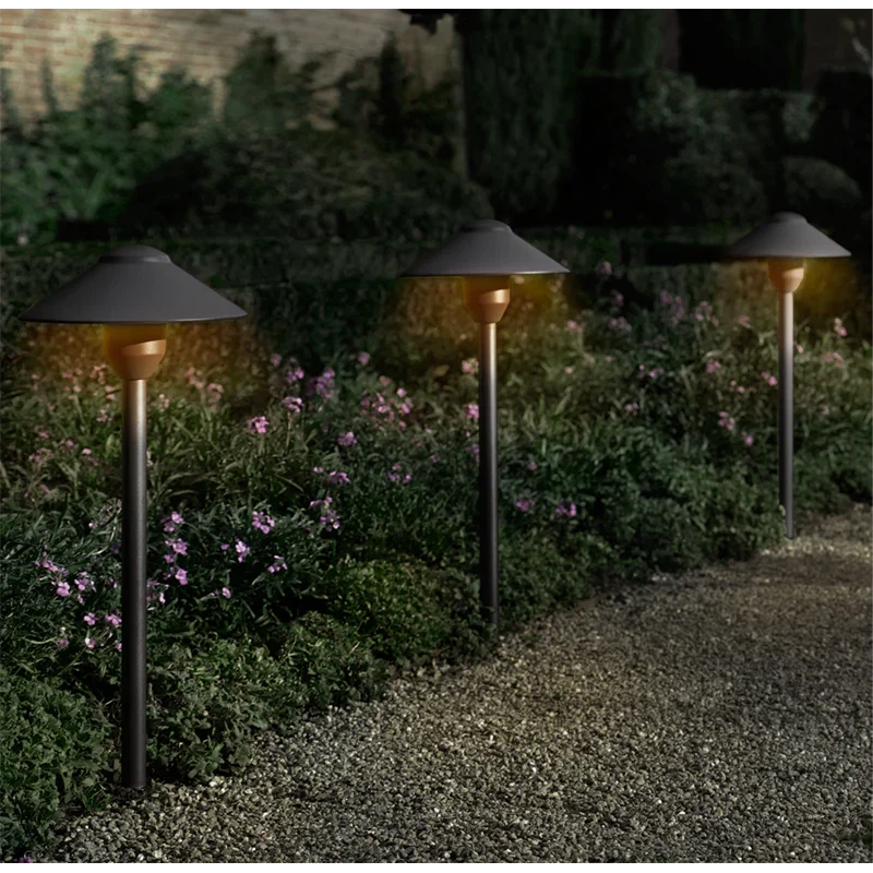Abba Lighting 12V AC/DC G4 Aluminum Brown Path Light