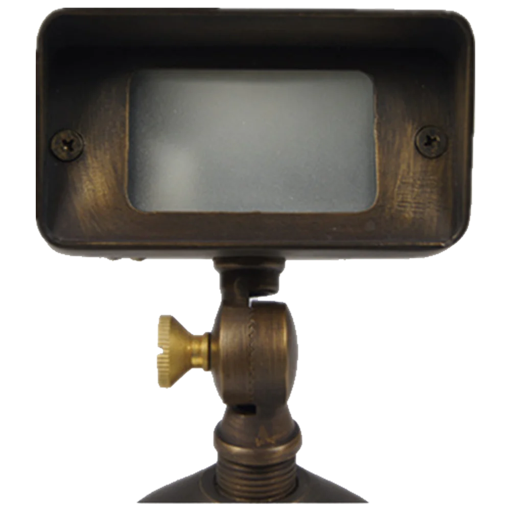 Abba Lighting 12V AC/DC G4 Brass Flood Light