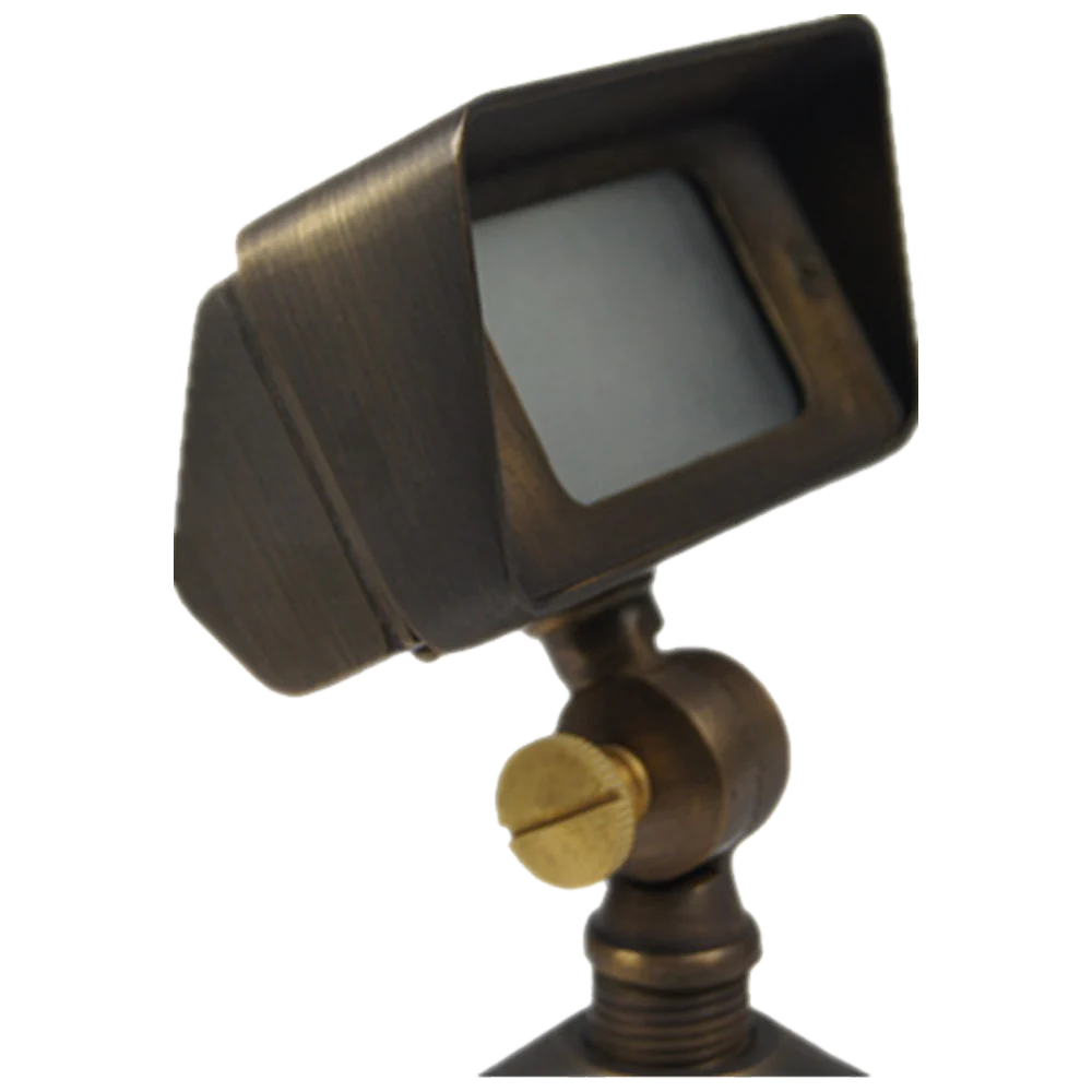 Abba Lighting 12V AC/DC G4 Brass Flood Light