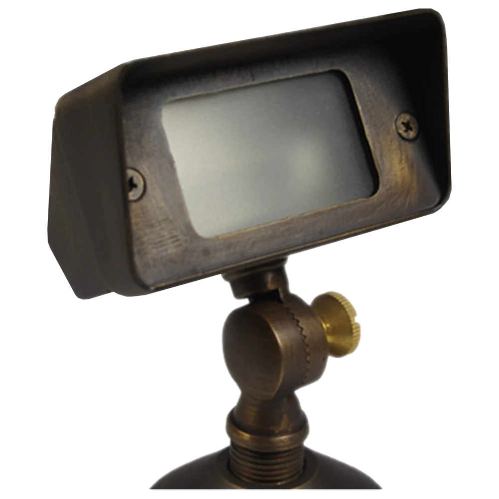 Abba Lighting 12V AC/DC G4 Brass Flood Light