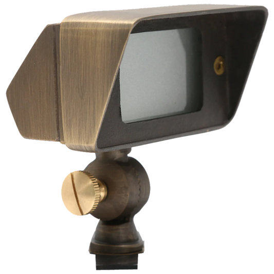 Abba Lighting 12V AC/DC G4 Brass Flood Light