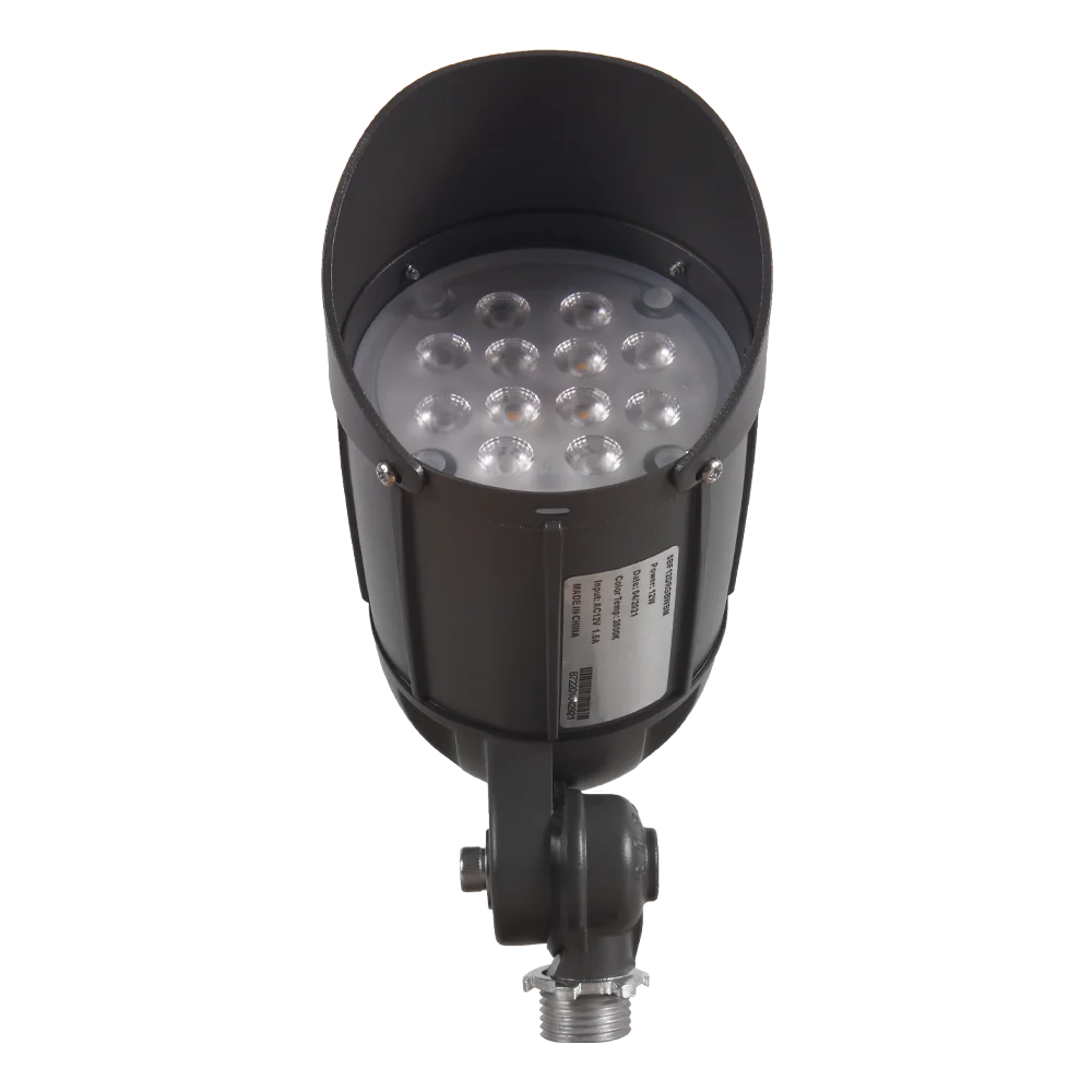 Abba Lighting 12W AC 12V 3030 LED Aluminum Black RGBW Spot Light