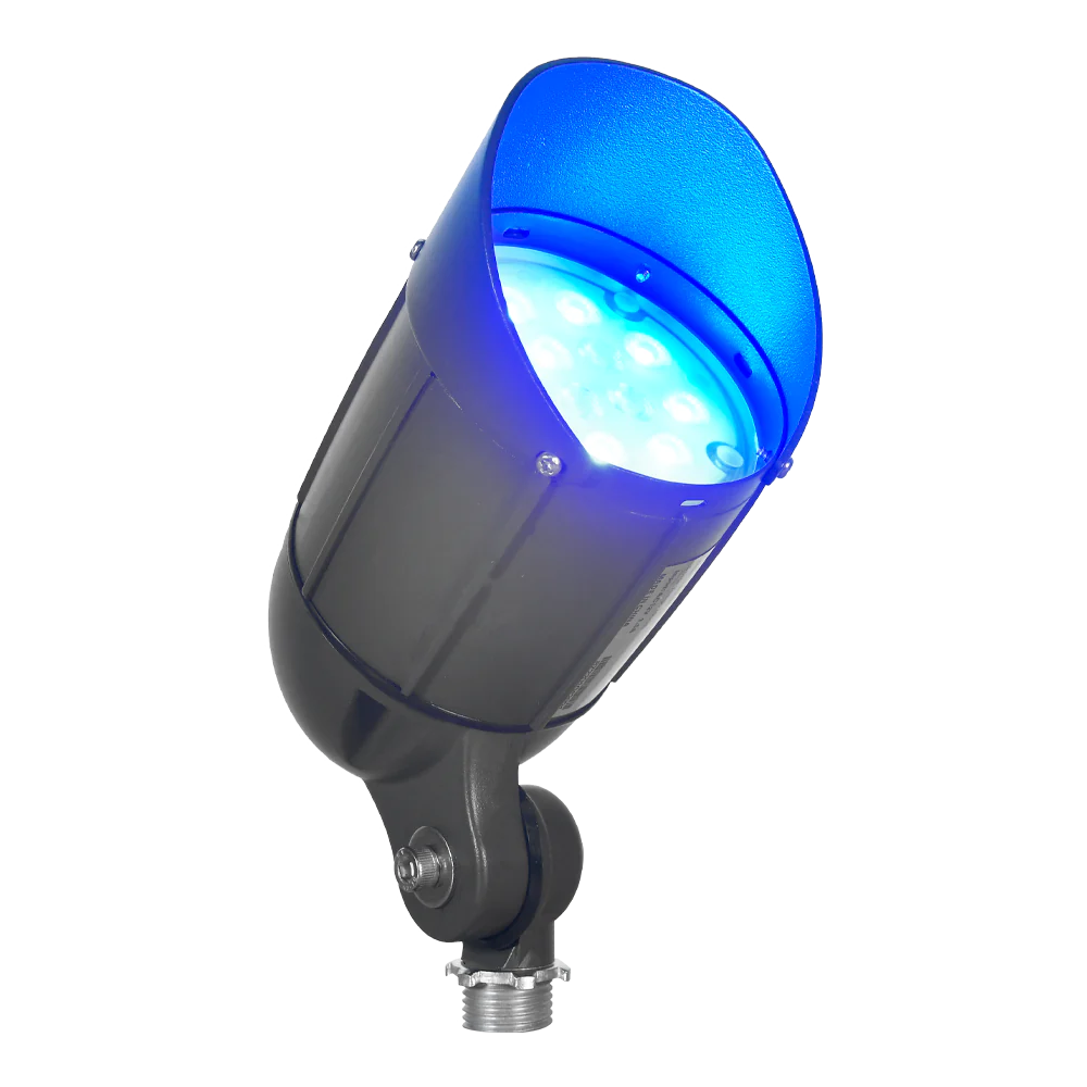 Abba Lighting 12W AC 12V 3030 LED Aluminum Black RGBW Spot Light