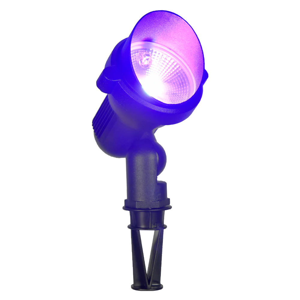 Abba Lighting 15W AC 12V COB 45° Beam Angle IP65 Aluminum Black RGB Spot Light
