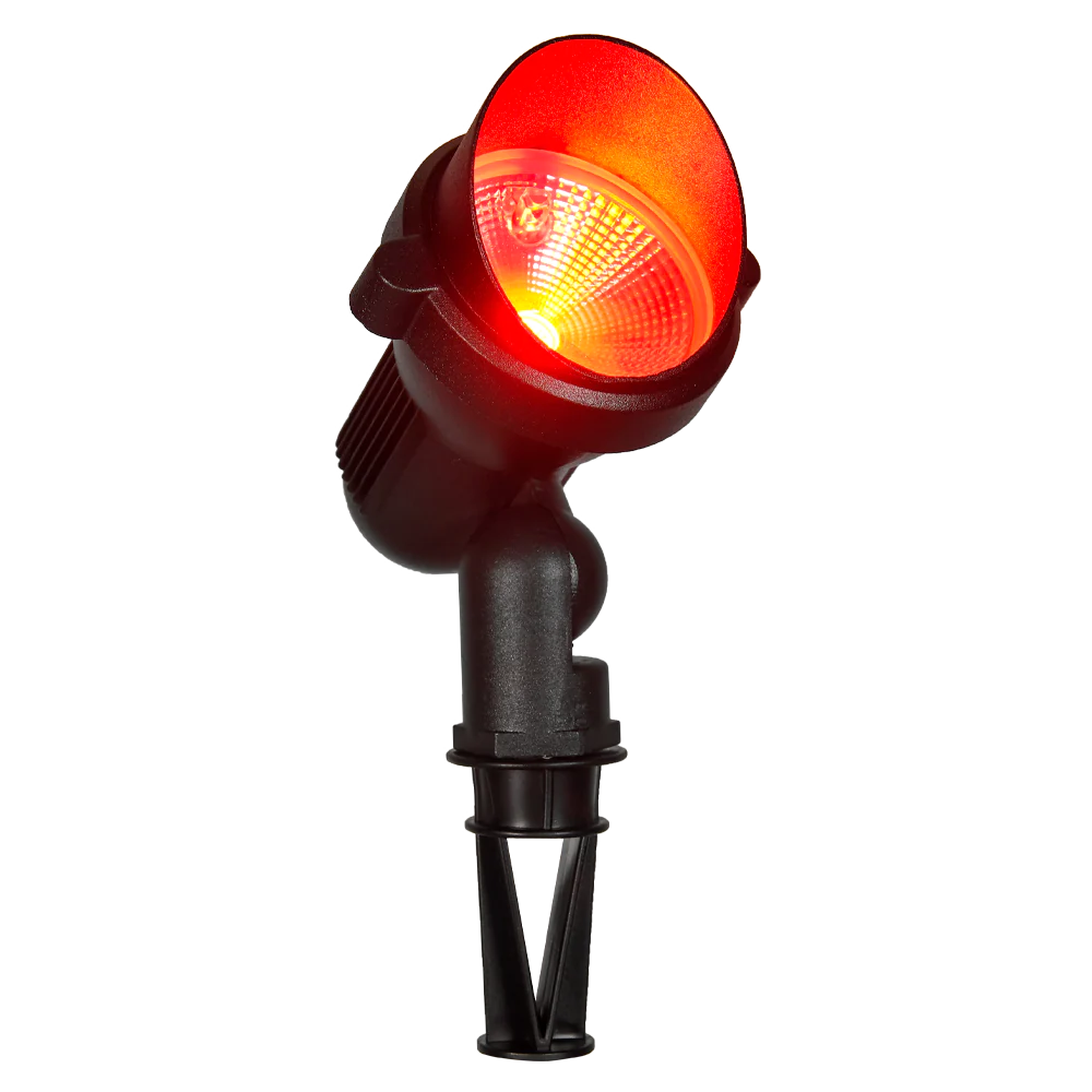 Abba Lighting 15W AC 12V COB 45° Beam Angle IP65 Aluminum Black RGB Spot Light