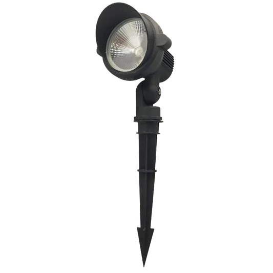Abba Lighting 15W AC 12V COB 45° Beam Angle IP65 Aluminum Black RGB Spot Light